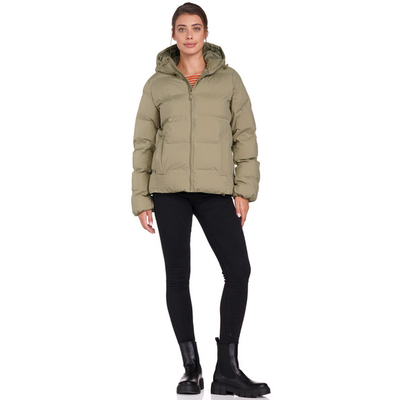 Dames pufferjack in effen kleuren