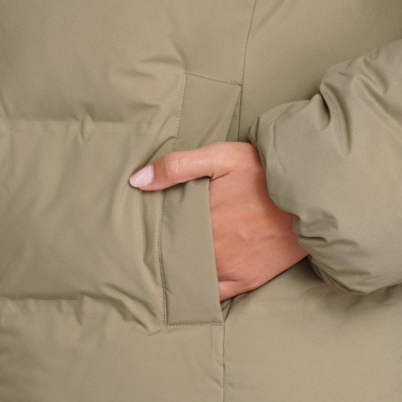 Dames pufferjack in effen kleuren