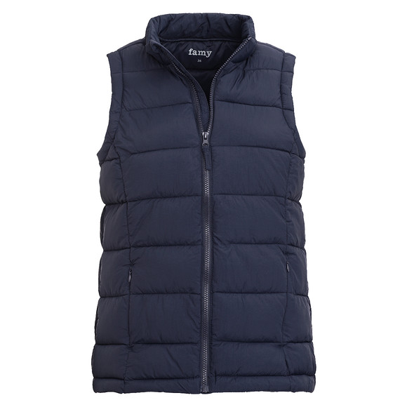 Dames gewatteerd vest donkerblauw