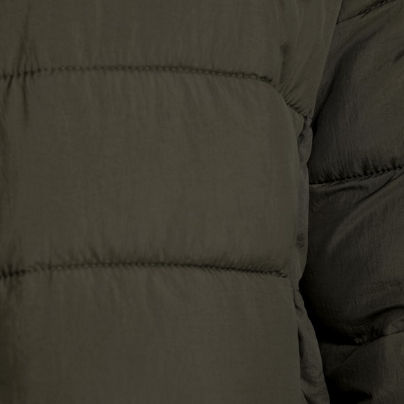 Heren gewatteerde jas met afneembare capuchon