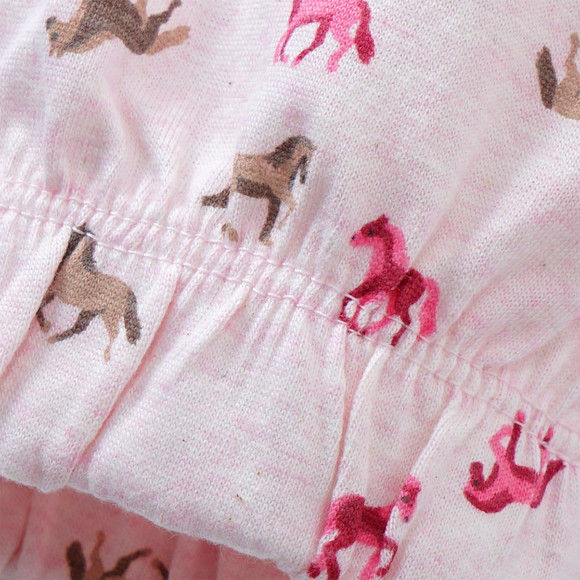 Mädchen Schlafanzug mit Glitzer-Print