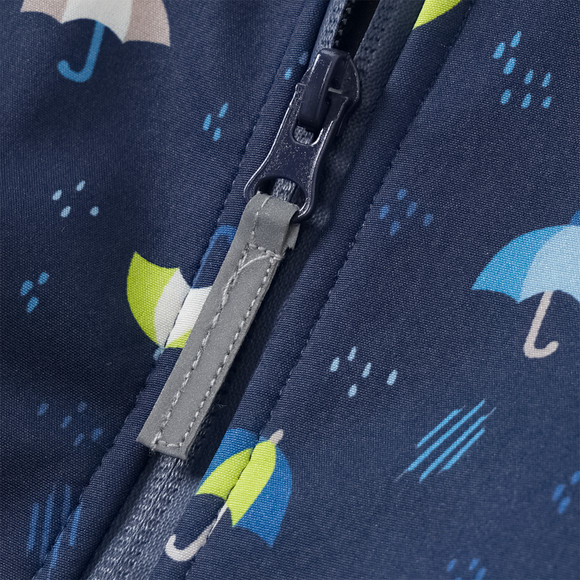 Baby Softshelloverall mit Regenschirm-Motiven