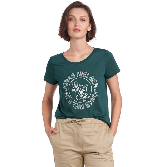 Damen T-Shirt mit College-Print