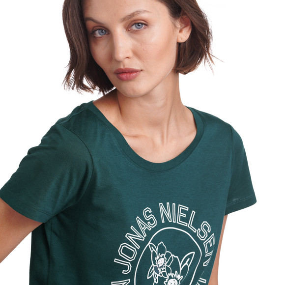 Damen T-Shirt mit College-Print