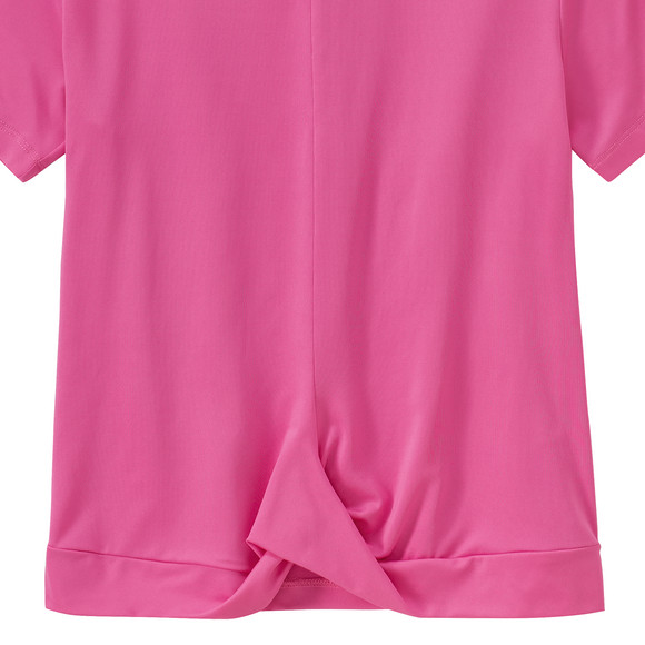 Mädchen Sport-T-Shirt mit Knotendetail