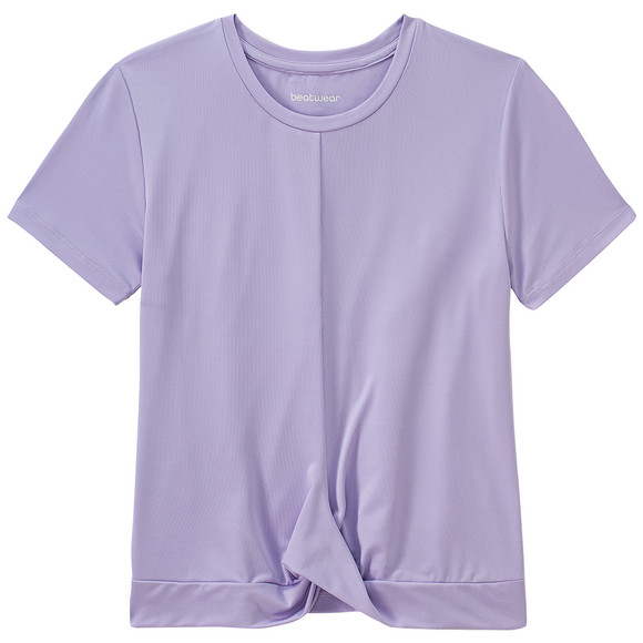 Mädchen Sport-T-Shirt mit Knotendetail