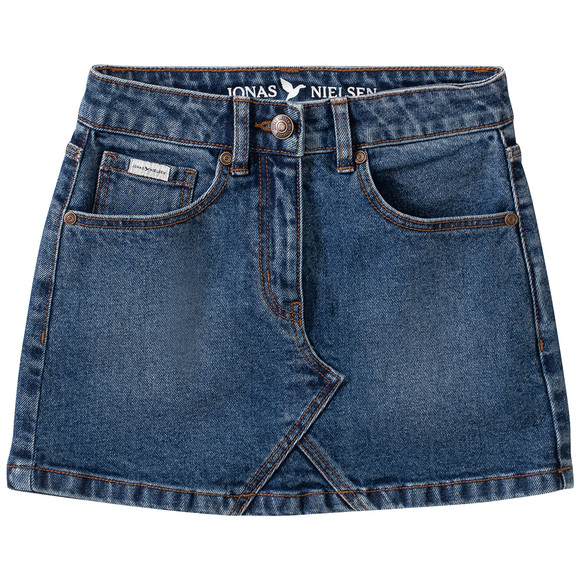 Mädchen Jeansrock mit Used-Waschung
