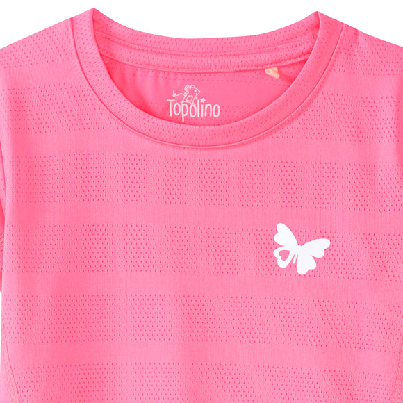 Mädchen Sport-T-Shirt mit Schmetterling-Print