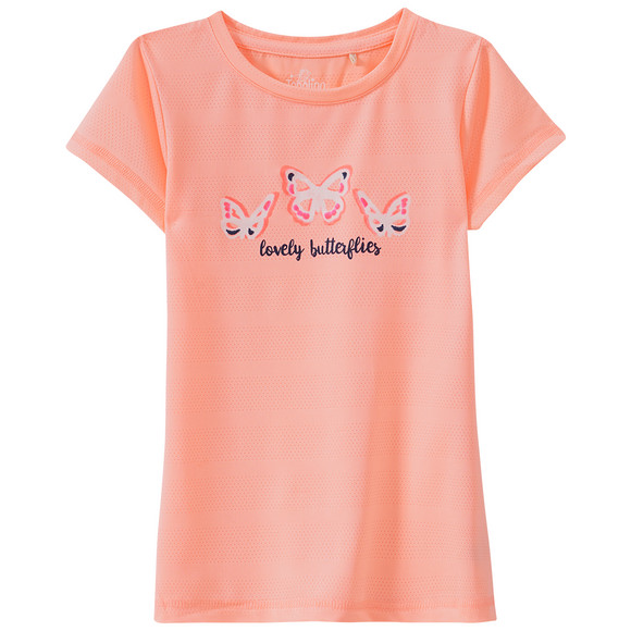 Mädchen Sport-T-Shirt mit Schmetterling-Print