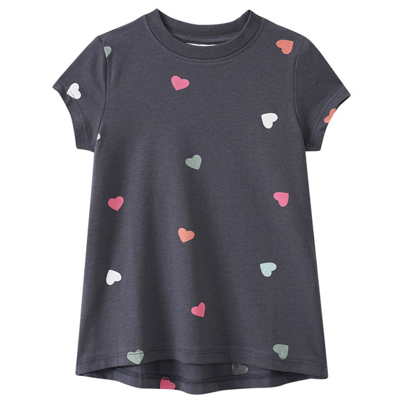 3 Mädchen T-Shirts mit Herz-Prints
