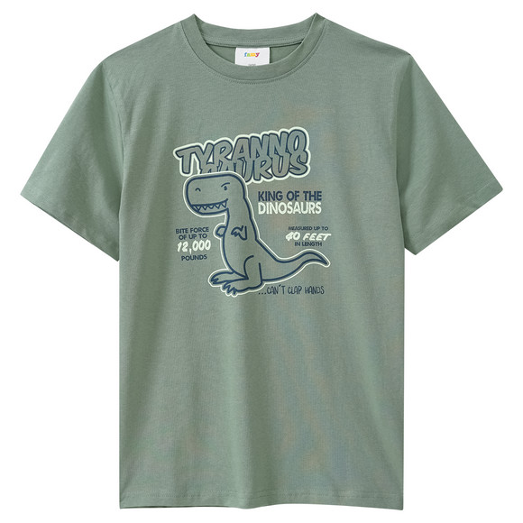 3 Jungen T-Shirts mit Dino-Prints