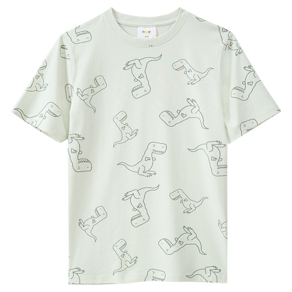 3 Jungen T-Shirts mit Dino-Prints