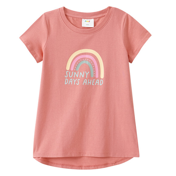 3 Mädchen T-Shirts mit Regenbogen-Prints