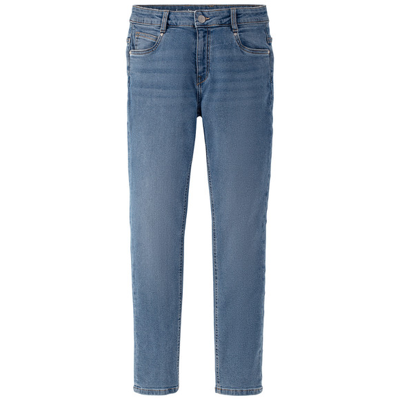 jungen-slim-jeans-mit-used-waschung-hellblau-330248859.html