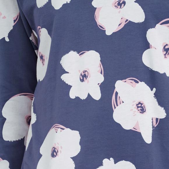 Damen Nachthemd mit Blumen-Print