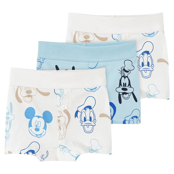 3 Micky Maus Boxer mit Allover-Print