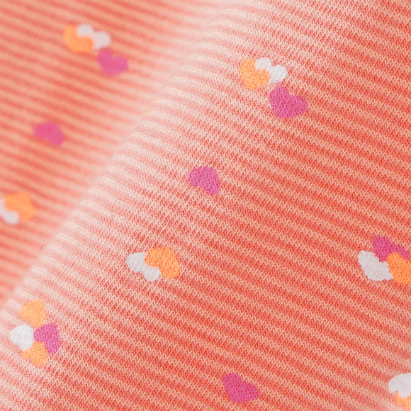 Mädchen Langarmshirt mit Herzchen-Print