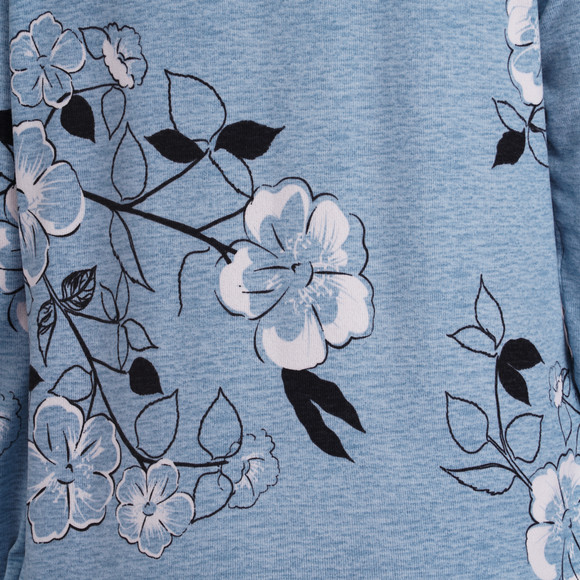 Damen Langarmshirt mit floralem Muster
