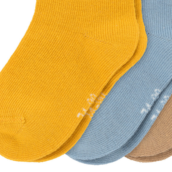 3 Paar Baby Socken mit hohem Baumwoll-Anteil