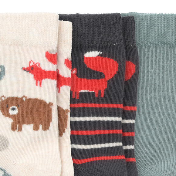 3 Paar Baby Socken mit Tier-Motiven