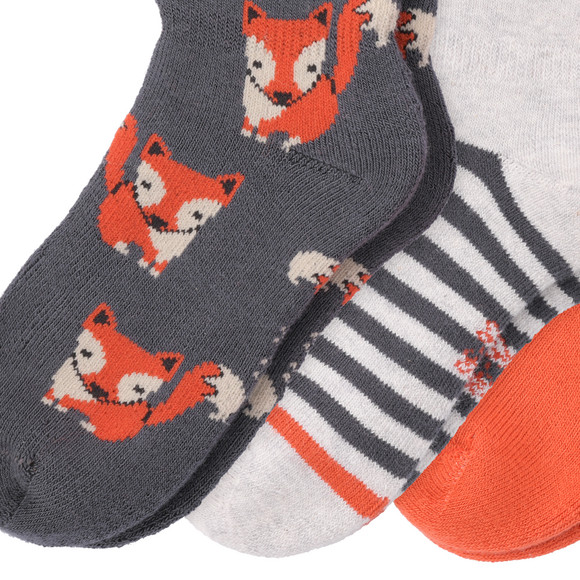 3 Paar Baby Socken mit Fuchs-Motiv