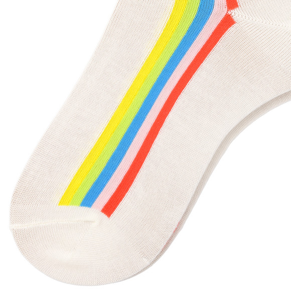 1 Paar Damen Socken mit Regenbogen-Streifen