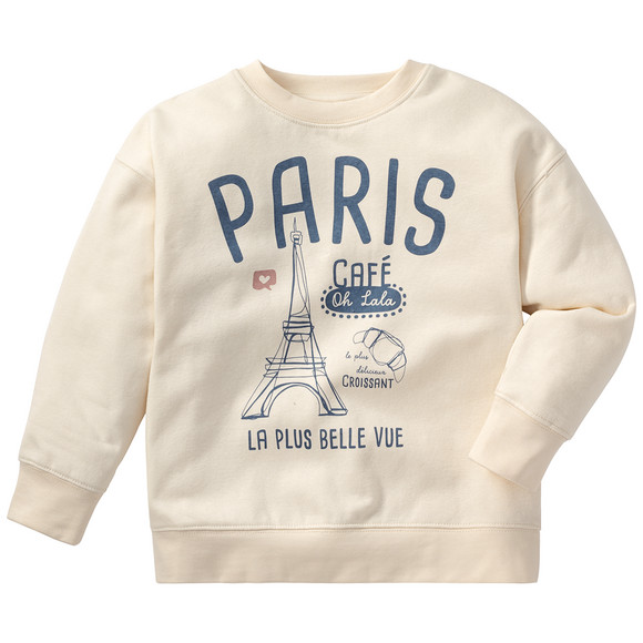 Mädchen Sweatshirt mit Paris-Motiv