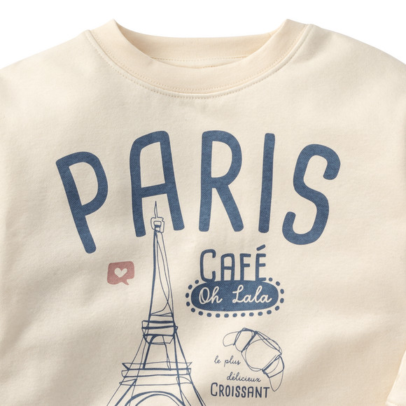 Mädchen Sweatshirt mit Paris-Motiv