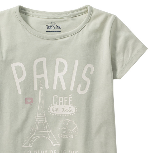 Mädchen T-Shirt mit Eiffelturm-Motiv