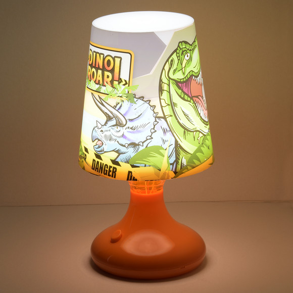 Tischlampe mit Dino-Motiv