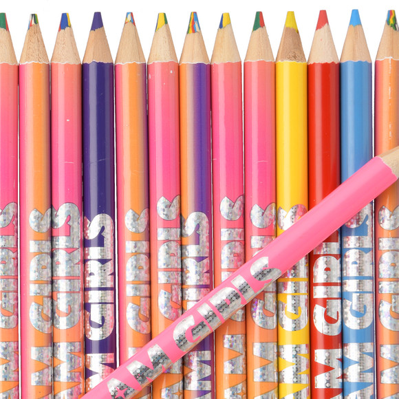 Glam Girls Farbstift-Set mit 14 Stiften