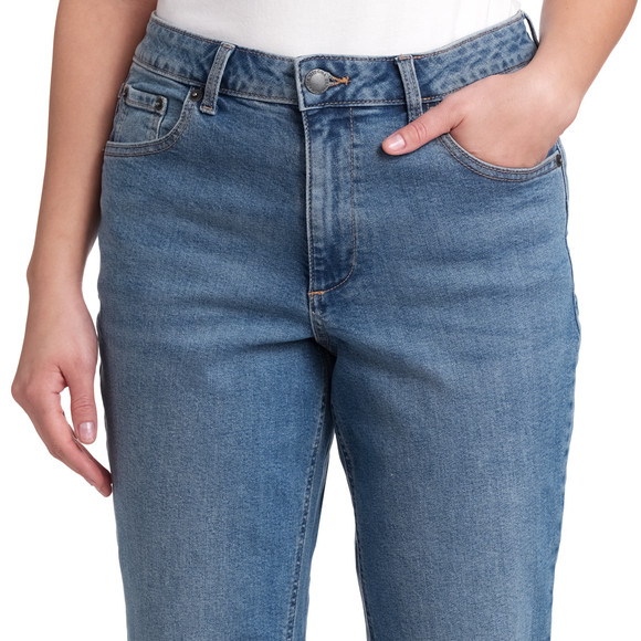 Damen Straight-Jeans im Cropped-Style
