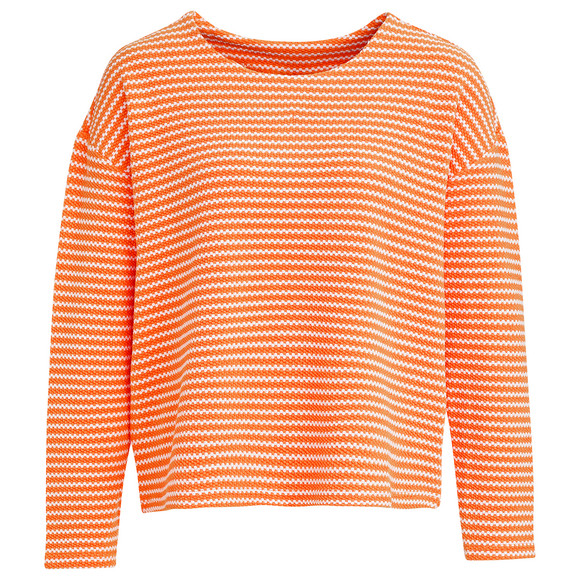 damen-sweatshirt-mit-wabenstruktur-orange.html