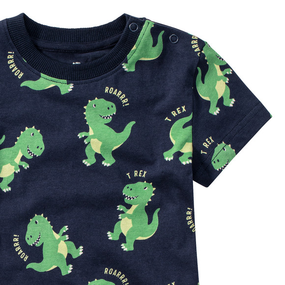 Baby T-Shirt mit Dinos allover