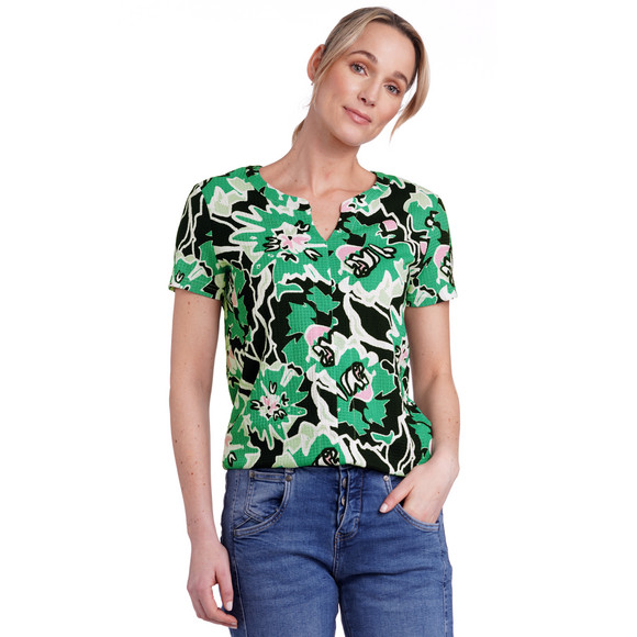 Damen T-Shirt mit floralem Muster