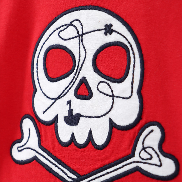 Jungen T-Shirt mit Totenkopf-Applikation