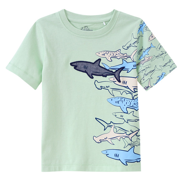 Jungen T-Shirt mit Hai-Motiven
