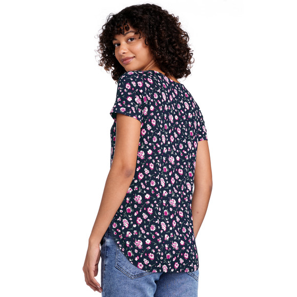 Damen T-Shirt mit Blumen-Allover