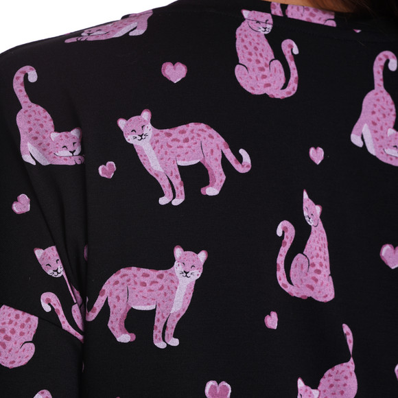 Damen Nachthemd mit Leoparden-Allover