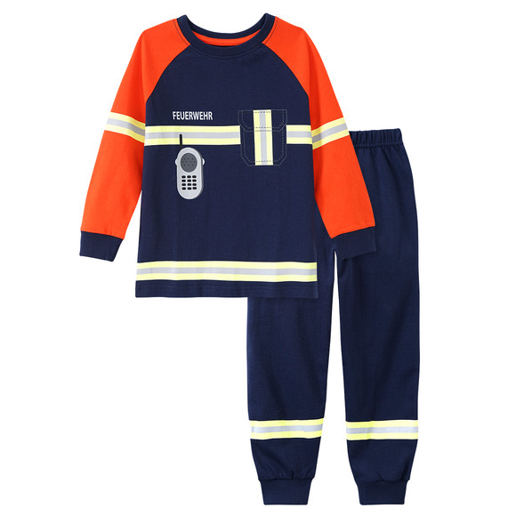 Jungen Schlafanzug mit Feuerwehr-Motiven