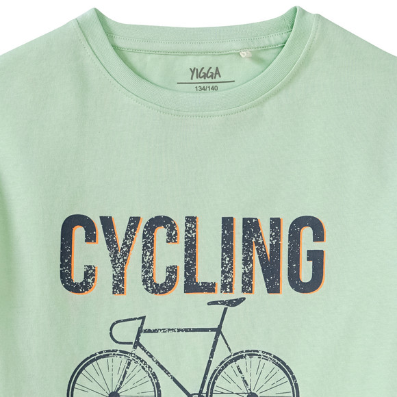 Jungen T-Shirt mit Fahrrad-Motiv