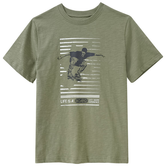 jungen-t-shirt-mit-skater-print-oliv.html