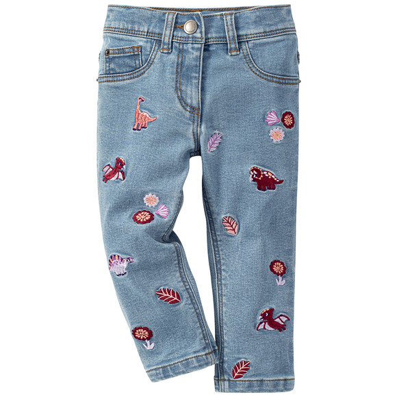 Baby Skinny-Jeans mit Stickereien