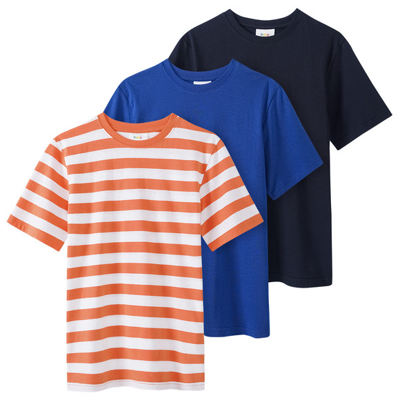 3-jungen-t-shirts-in-verschiedenen-dessins-orange-330283073.html