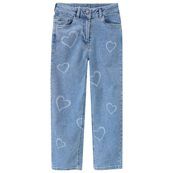 Mädchen Jeans mit Herz-Print