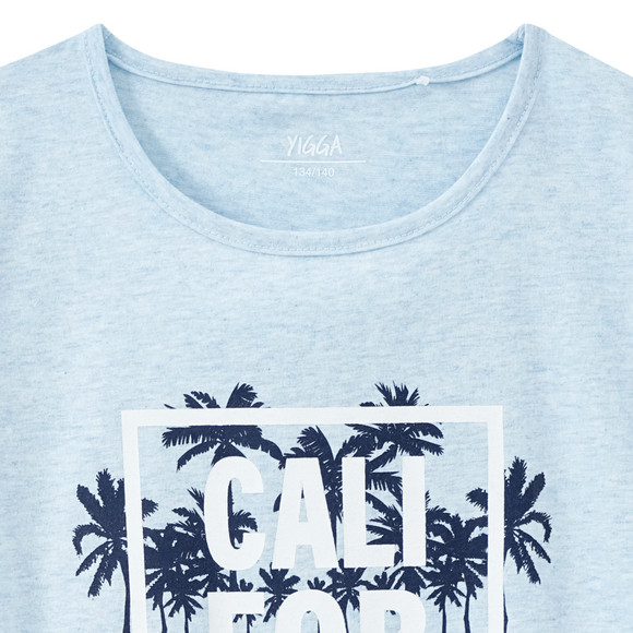 Mädchen T-Shirt mit Palmen-Print