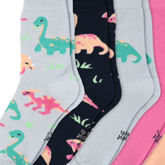 5 Paar Mädchen Socken mit Dinos