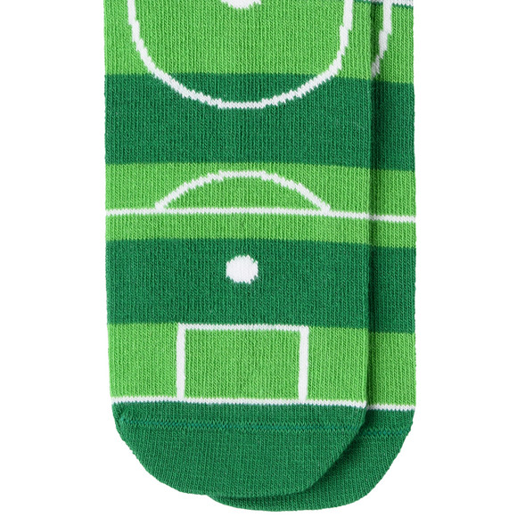1 Paar Jungen Socken mit Fußballfeld-Motiv