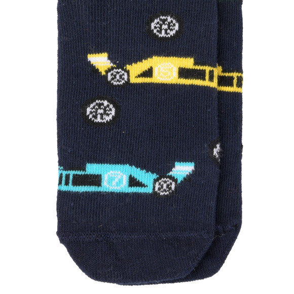 1 Paar Jungen Socken mit Rennwagen-Motiven