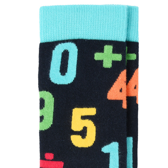 1 Paar Jungen Socken mit Zahlen-Motiven